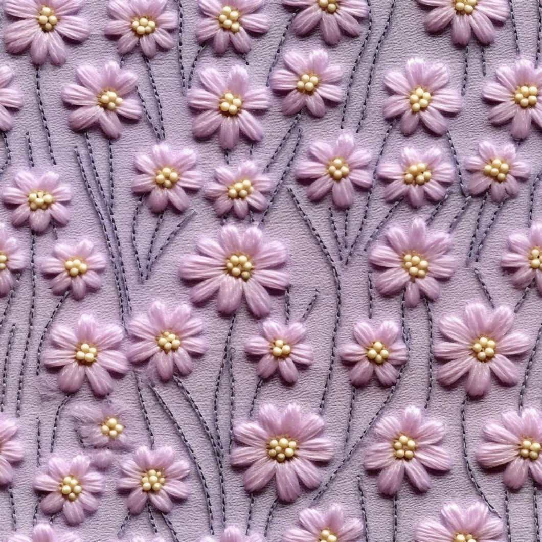 Lavender daisy wrap. Made to order