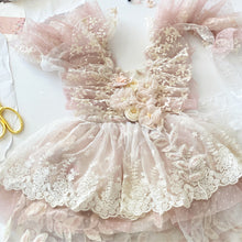 Load image into Gallery viewer, Mauve sitter romper. OOAK
