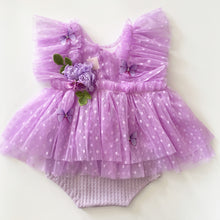 Load image into Gallery viewer, Purple sitter top and bloomer set
