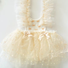 Load image into Gallery viewer, Bows Valentines Sitter neutral romper
