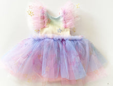 Load image into Gallery viewer, Rainbow unicorn sitter romper
