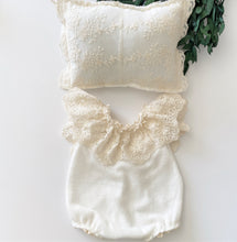 Load image into Gallery viewer, Barbara newborn romper and pillow set
