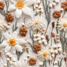 Load image into Gallery viewer, Wild flowers crochet wrap. Print to order
